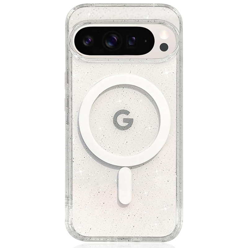 Tablet Accessories For Girls - Manyetik Parlak Simli Şeffaf Işıltılı Telefon