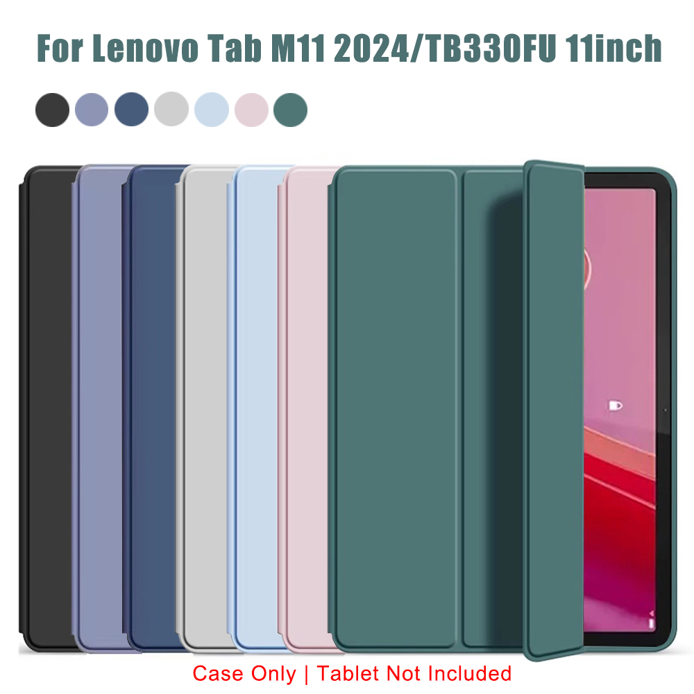 Lenovo Tablet M11 Accessories - Üç Katlı Açılır Kapanır Kılıf Lenovo