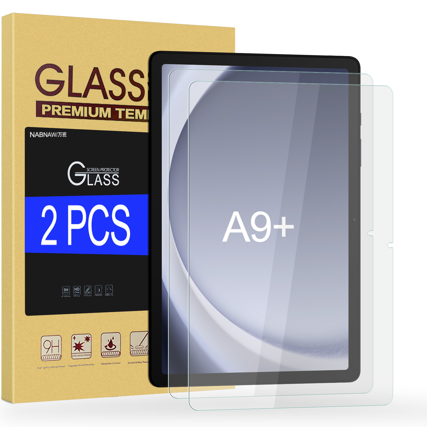 Galaxy Tablet Accessories - 2 Parça HD Çizilmeye Dayanıklı Ekran