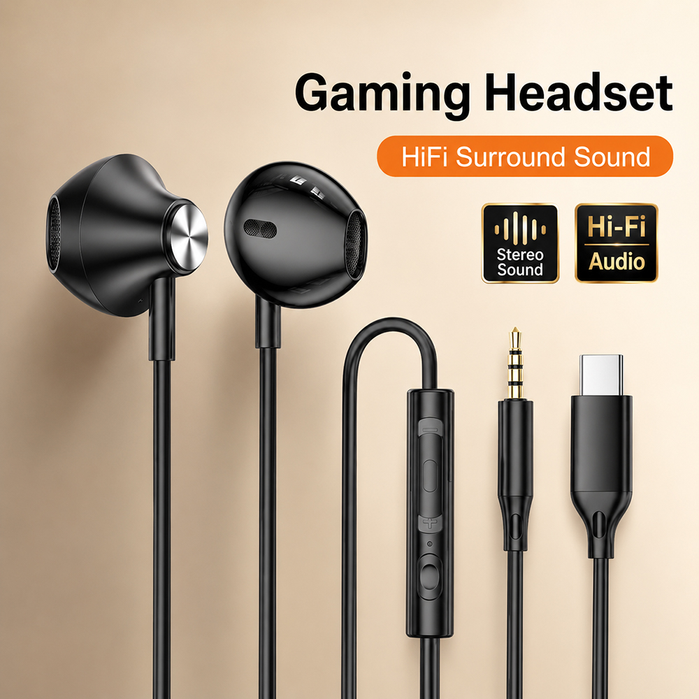Xiaomi Tablet Accessories - HiFi surround kulaklıklar bas stereo ses