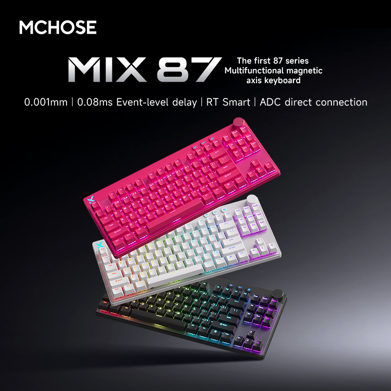 Tablet Accessories Keyboard - Mchose Mix87 Manyetik Anahtarlı Klavye Kablolu