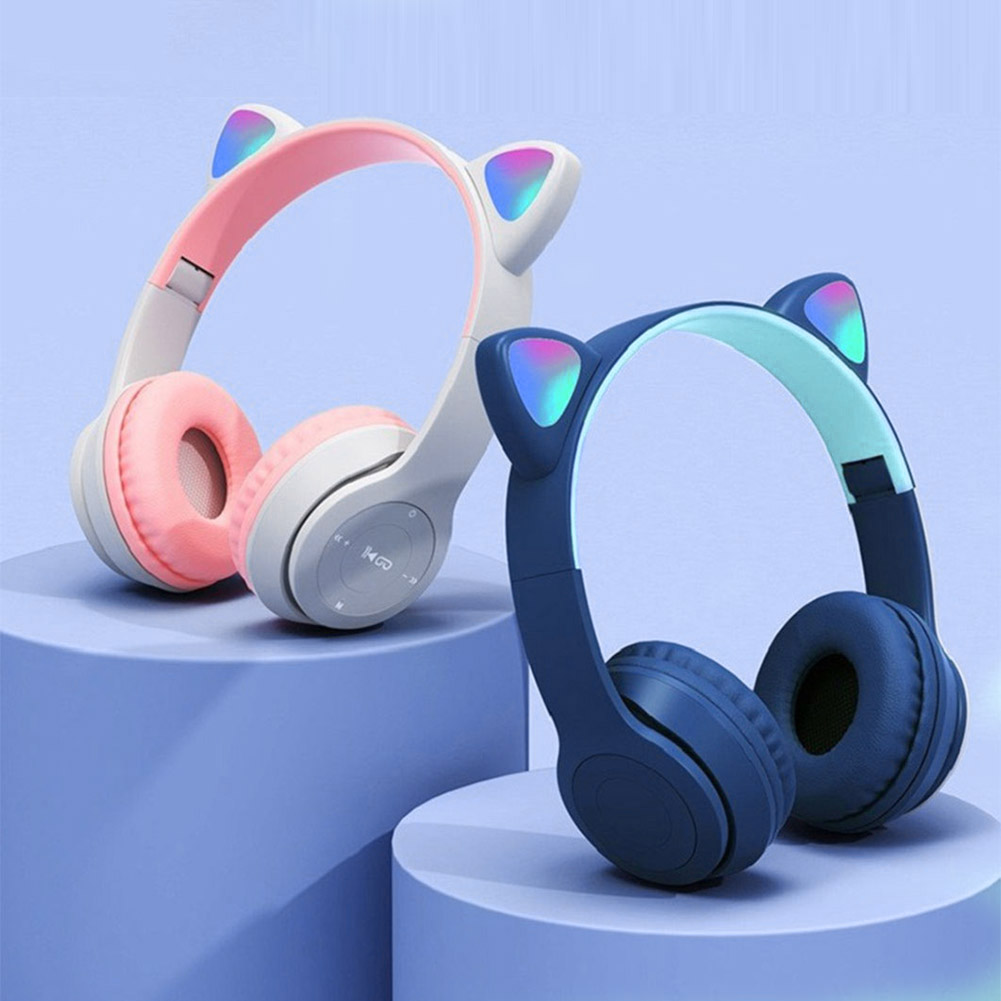 Wired Earphone Lightning - Kablosuz Bluetooth kulaklıklar kedi kulak oyun