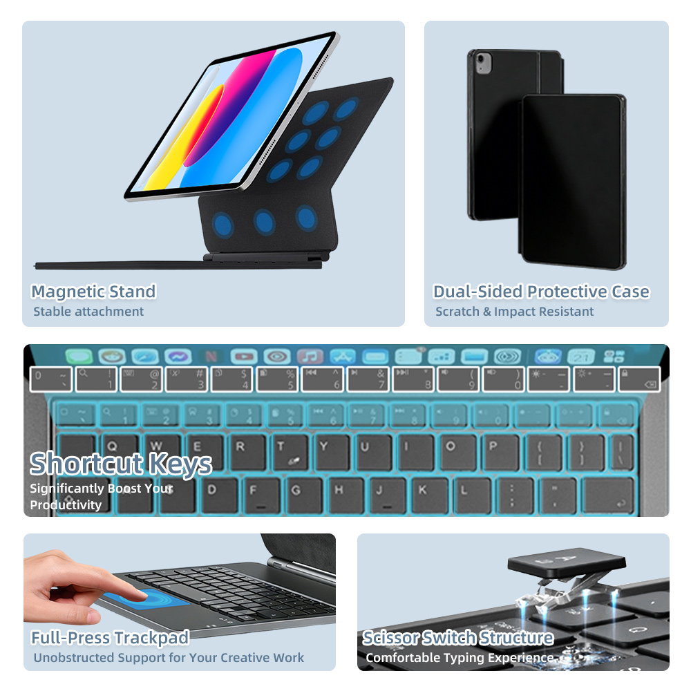 2026 iPad 10 11. Nesil için Bl - Tablet Accessories Keyboard incelemesi ve fiyatı