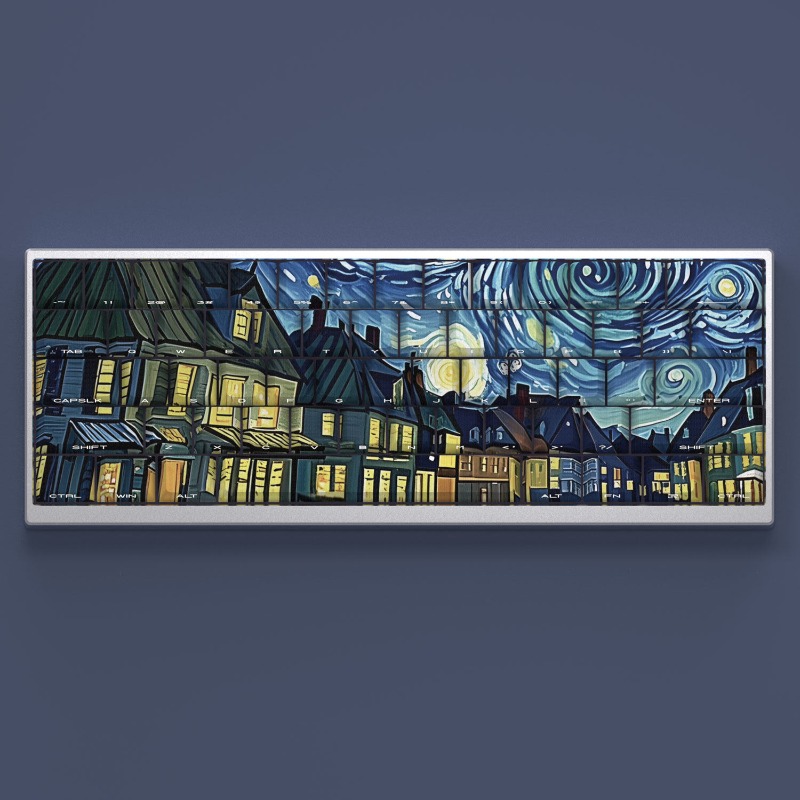 Van Gogh Yıldızlı Gökyüzü Tema - Tablet Accessories Keyboard incelemesi ve fiyatı