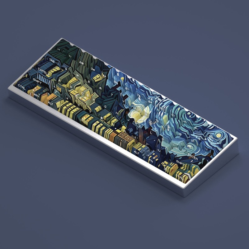 Van Gogh Yıldızlı Gökyüzü Tema - Tablet Accessories Keyboard incelemesi ve fiyatı