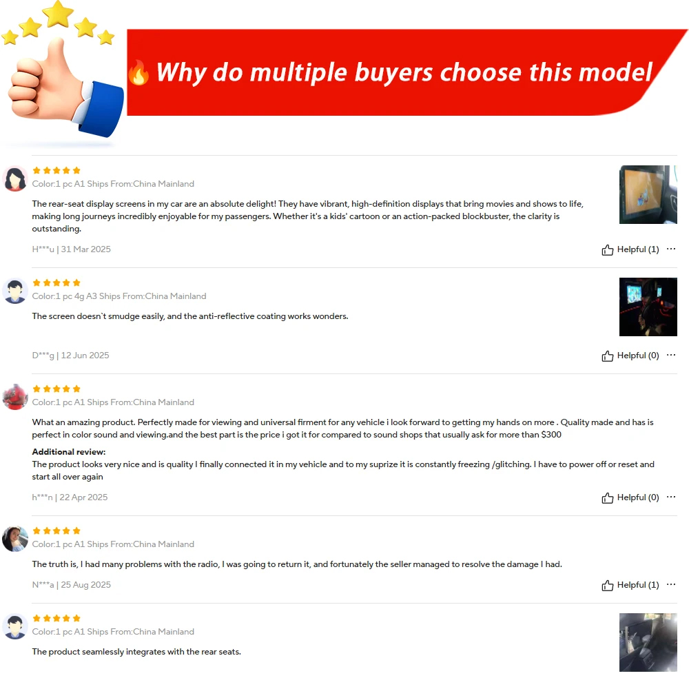 1280*720 HD Araba Kafalık Moni - Ram Tablet Accessories incelemesi ve fiyatı