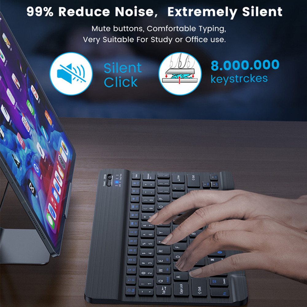 10 inç Kablosuz Bluetooth Mini - Tablet Accessories Keyboard incelemesi ve fiyatı