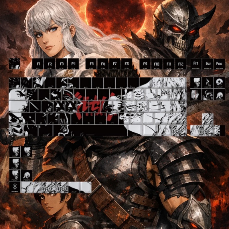 BERSERK Tema Anime Klavye Tuş  - Tablet Accessories Keyboard incelemesi ve fiyatı